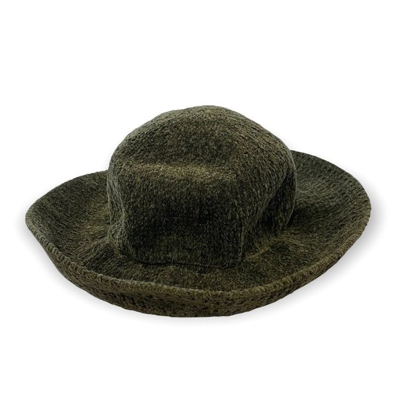 Kangol Accessories - Kangol Vintage Corduroy Knit Bucket Hat Dark Green